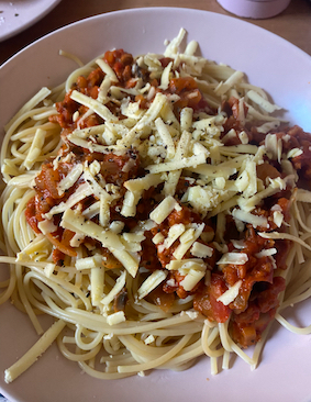 Vegan spaghetti bolognese